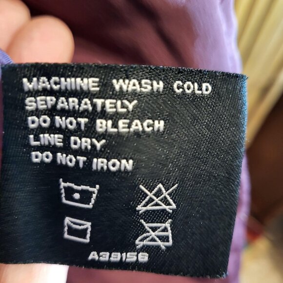 Centigrade Down Quilted Coat w/ Detachable Faux Fur Hood XL Purple - Picture 8 of 8